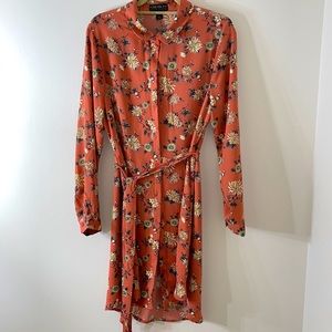 NWOT Floral Shirt Dress